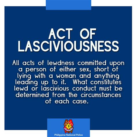 lewd and lascivious penalties destin|Acts of Lasciviousness Philippines.